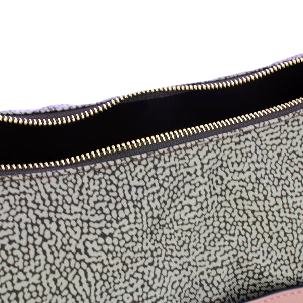 Borbonese - Tracolla Luna Bag Medium OP Naturale Cipria - 223034J47 - OP/NATURALE/CIPRIA