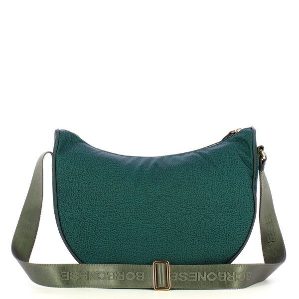 Borbonese - Tracolla Luna Bag Middle Ottanio - 223219J47 - OTTANIO