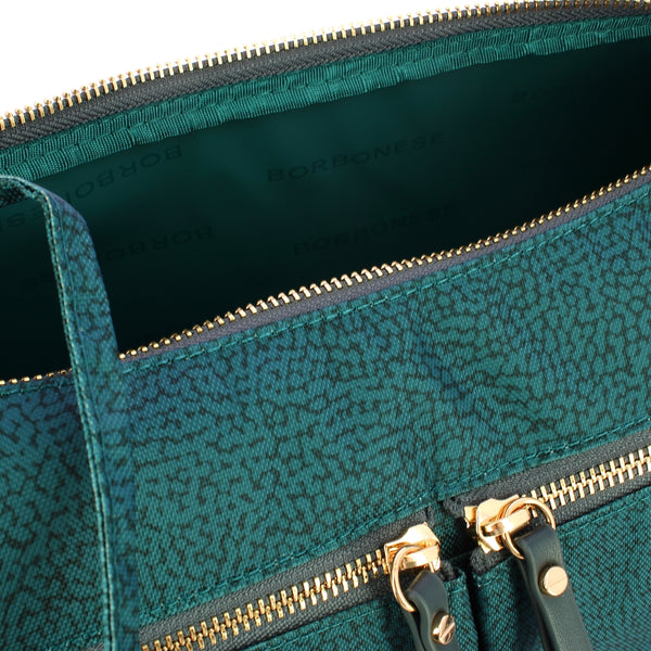 Borbonese - Tracolla Luna Bag Middle Ottanio - 223219J47 - OTTANIO