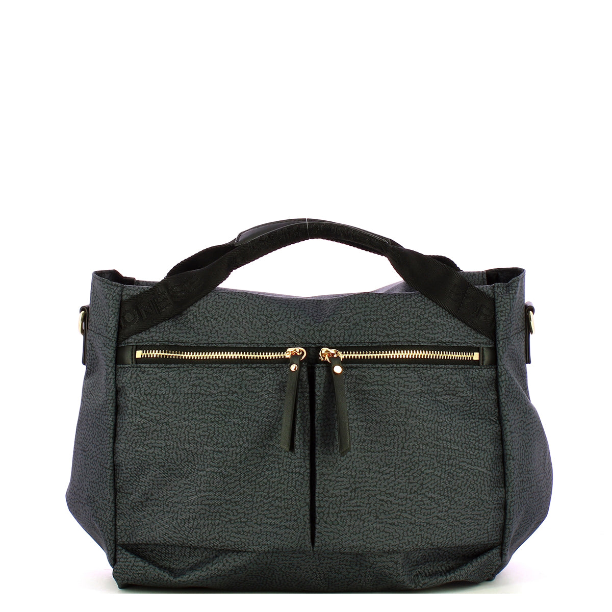 Borbonese - Bauletto Medium Nero - 223230J47 - NERO