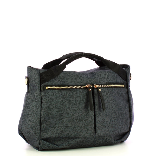 Borbonese - Bauletto Medium Nero - 223230J47 - NERO