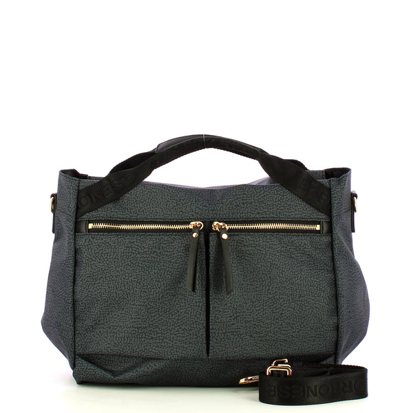 Borbonese - Bauletto Medium Nero - 223230J47 - NERO