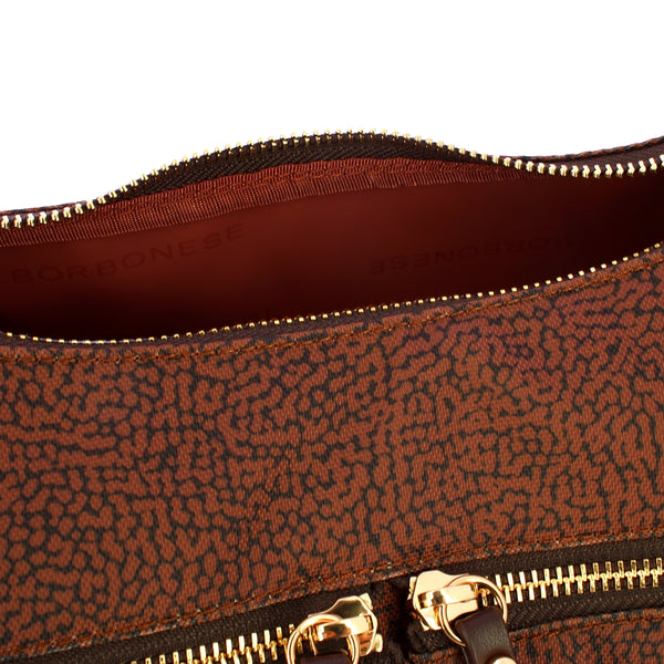 Borbonese - Tracolla Luna Bag Small Terracotta - 223235J47 - TERRACOTTA