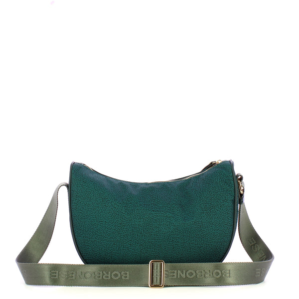 Borbonese - Tracolla Luna Bag Small Ottanio - 223235J47 - OTTANIO