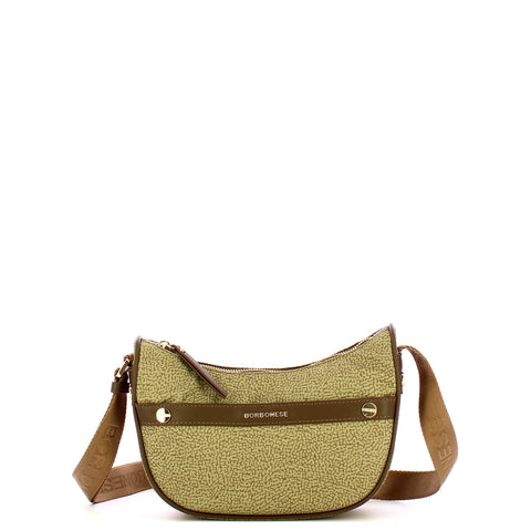 Borbonese - Luna Bag Mini Verde Olio - 91010075J47 - VERDE/OLIO