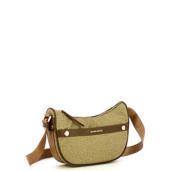 Borbonese - Luna Bag Mini Verde Olio - 91010075J47 - VERDE/OLIO