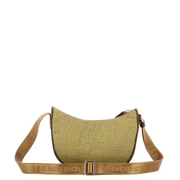 Borbonese - Luna Bag Mini Verde Olio - 91010075J47 - VERDE/OLIO