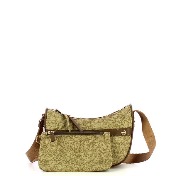 Borbonese - Luna Bag Mini Verde Olio - 91010075J47 - VERDE/OLIO