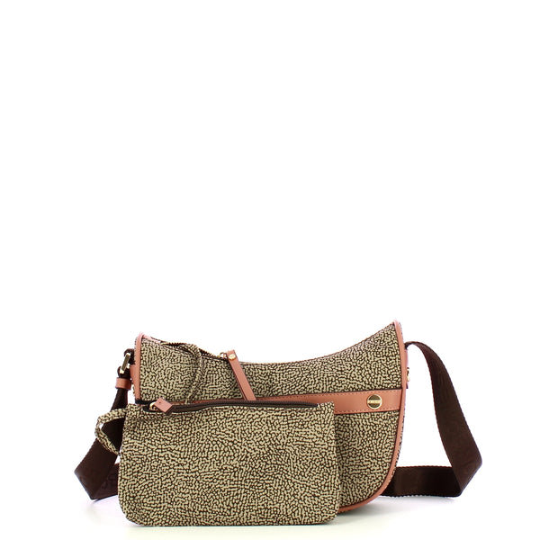 Borbonese - Luna Bag Mini OP Naturale Cipria - 91010075J47 - OP/NATURALE/CIPRIA