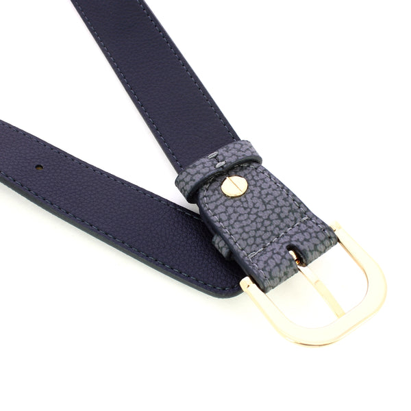 Borbonese - Cintura reversibile Ardesia - 221001AT8 - ARDESIA