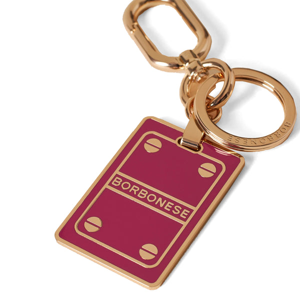 Borbonese - Portachiavi Piastrina Amarone Oro Chiaro - 910791155 - AMARONE/ORO/CHIARO/FREE