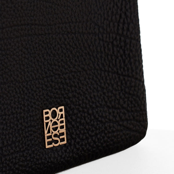 Borbonese - Tracollina Mini Bag in pelle Nero - 920235AV9 - NERO