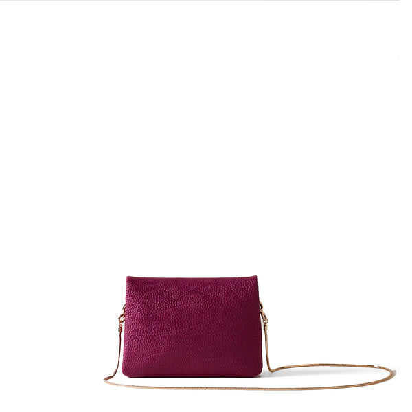 Borbonese - Tracollina Mini Bag in pelle Amarone - 920235AV9 - AMARONE