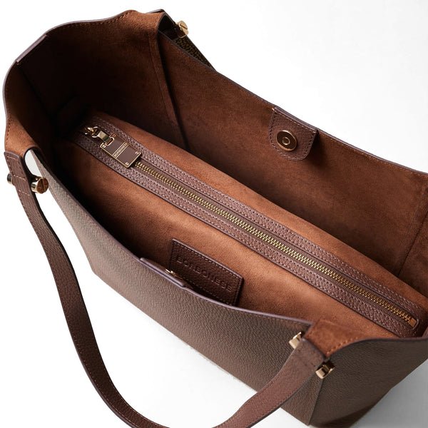 Borbonese - Shopper Bolt Medium Brul�� OP Naturale - 924388AR3 - BRULE'/OP/NATURALE