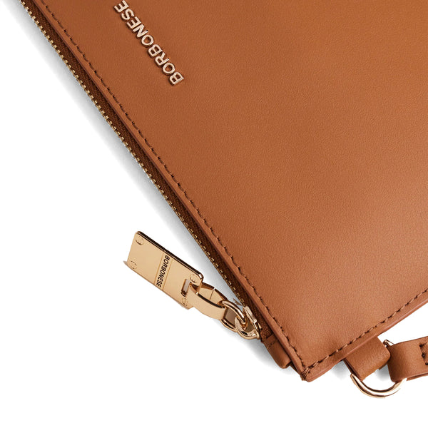 Borbonese - Busta in pelle Caramello - 920103AB6 - CARAMELLO