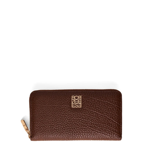Borbonese - Portafoglio Zip Around in pelle Brul�� - 920231AV9 - BRULE'