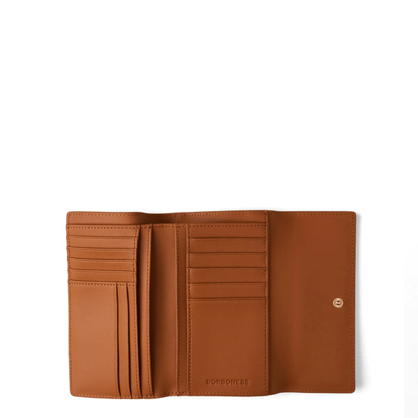 Borbonese - Portafoglio Medium in pelle Brul�� - 920102AB6 - CARAMELLO
