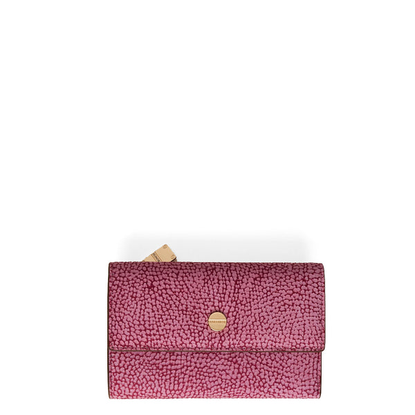 Borbonese - Portafoglio Medium RFID in camoscio Amarone - 920057684 - AMARONE