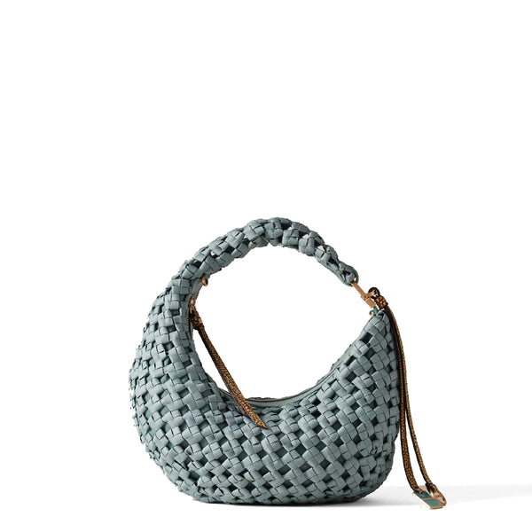 Borbonese - Mini Hobo Bag La Nido Edera OP Naturale - 924826AZ1 - EDERA/OP/NATURALE