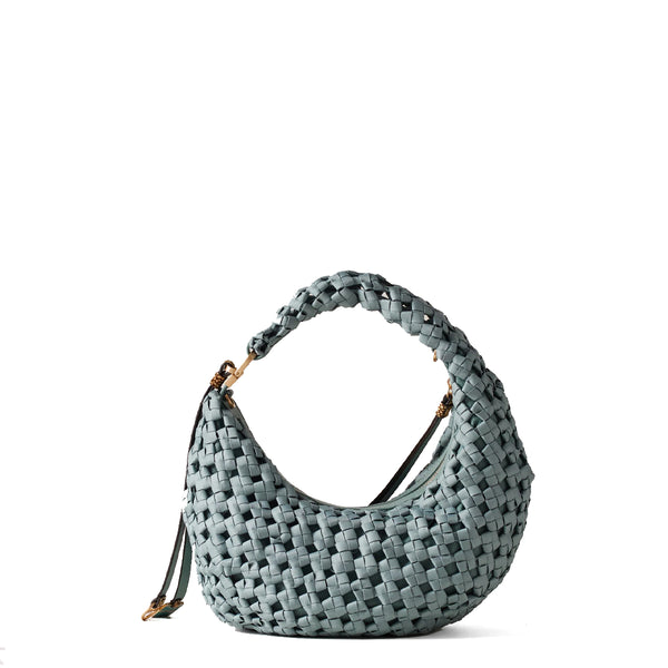 Borbonese - Mini Hobo Bag La Nido Edera OP Naturale - 924826AZ1 - EDERA/OP/NATURALE