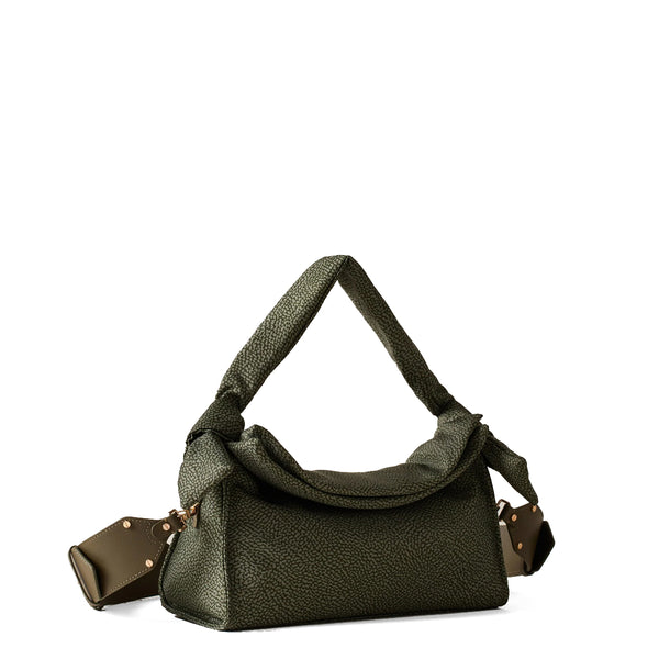Borbonese - Sottospalla Hobo Lover Small Verde Militare - 933491I15 - VERDE/MILITARE