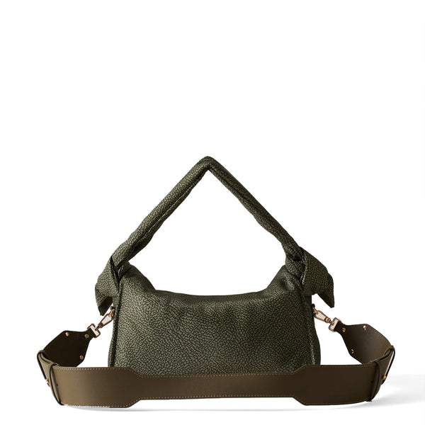 Borbonese - Sottospalla Hobo Lover Small Verde Militare - 933491I15 - VERDE/MILITARE