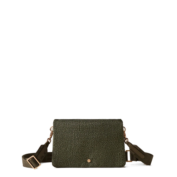Borbonese - Mini Borsa a tracolla Verde Militare - 920063I15 - VERDE/MILITARE