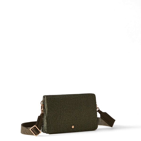 Borbonese - Mini Borsa a tracolla Verde Militare - 920063I15 - VERDE/MILITARE