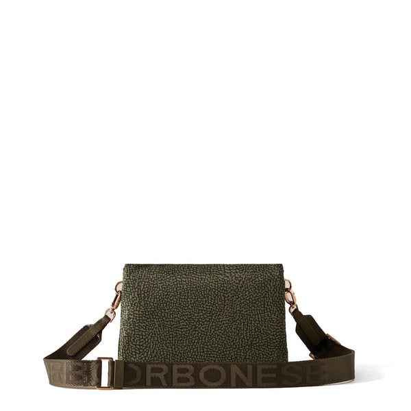 Borbonese - Mini Borsa a tracolla Verde Militare - 920063I15 - VERDE/MILITARE