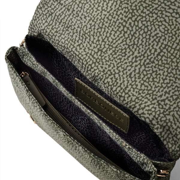 Borbonese - Mini Borsa a tracolla Verde Militare - 920063I15 - VERDE/MILITARE
