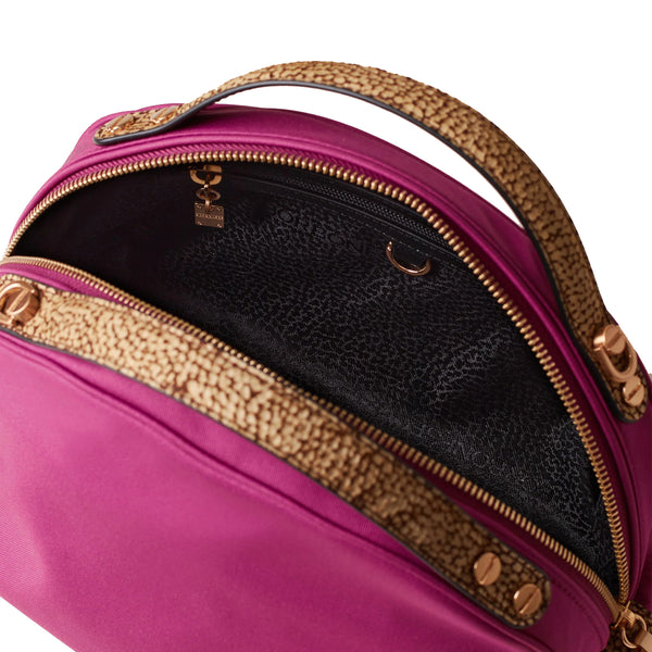 Borbonese - Bauletto Sexy Bag Small Amarone OP Naturale - 923329AZ1 - AMARONE/OP/NATURALE