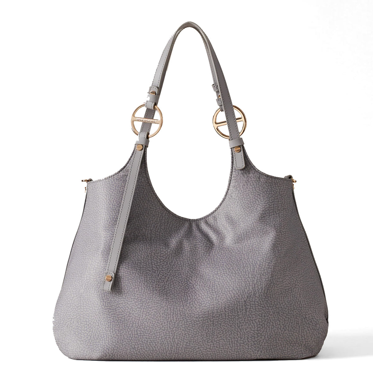 Borbonese - Borsa a spalla Medium Cloud - 924182AH1 - CLOUD