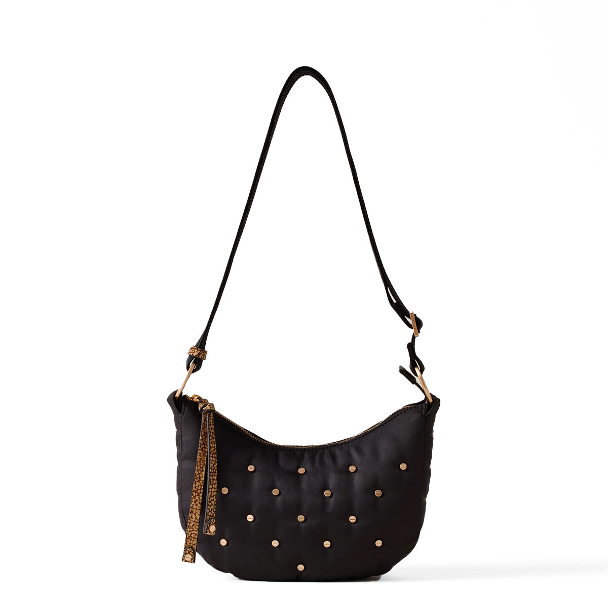 Borbonese - Mini Borsa Luna Bag Colette Nero OP Naturale - 933330AZ1 - NERO/OP/NATURALE