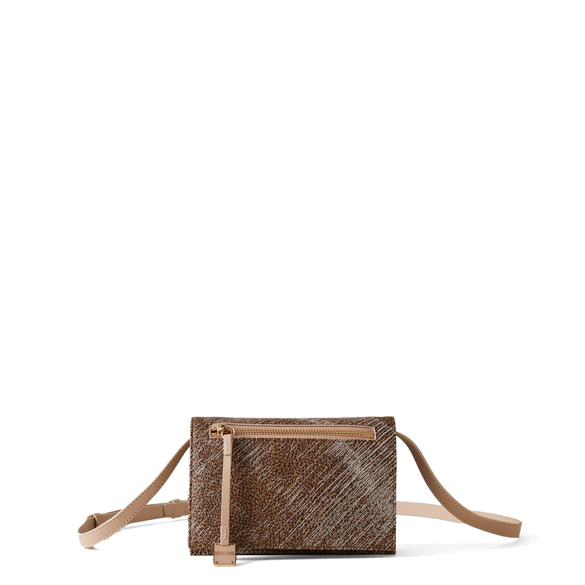 Borbonese - Mini Tracolla Livre OP Naturale Porridge - 903005AZ5 - OP/NATURALE/PORRIDGE