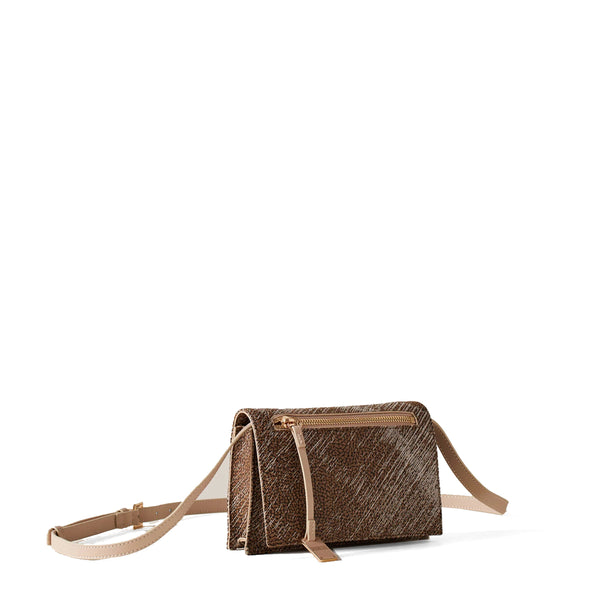 Borbonese - Mini Tracolla Livre OP Naturale Porridge - 903005AZ5 - OP/NATURALE/PORRIDGE