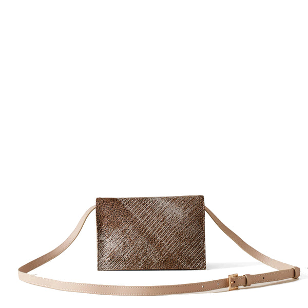 Borbonese - Mini Tracolla Livre OP Naturale Porridge - 903005AZ5 - OP/NATURALE/PORRIDGE