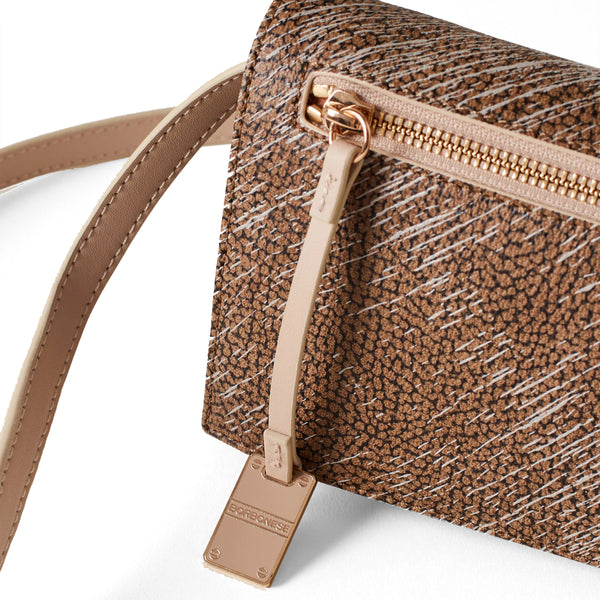 Borbonese - Mini Tracolla Livre OP Naturale Porridge - 903005AZ5 - OP/NATURALE/PORRIDGE