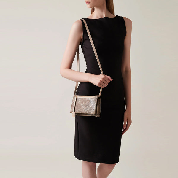 Borbonese - Mini Tracolla Livre OP Naturale Porridge - 903005AZ5 - OP/NATURALE/PORRIDGE