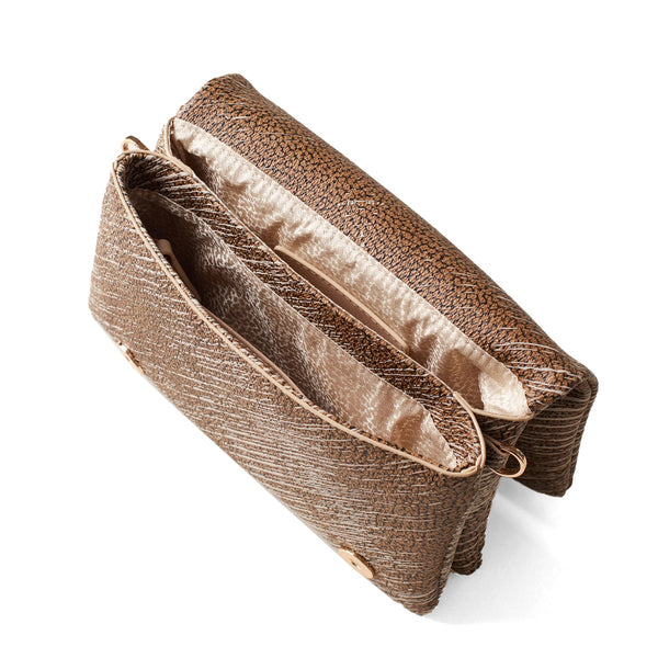 Borbonese - Mini Borsa a tracolla Graffiti OP Naturale Porridge - 920063AZ5 - OP/NATURALE/PORRIDGE