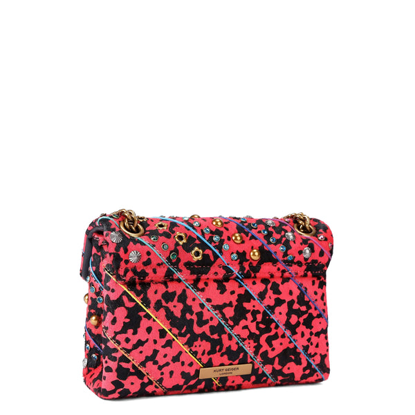 Kurt Geiger - Kensington Bag Red Combination Mini Crossbody Bag - 3582255189 - RED/COMB
