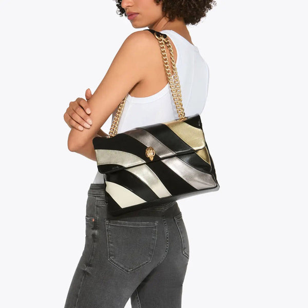 Kurt Geiger - Kensington Bag Large Metal Comb Shoulder Bag - 9796565109 - METAL/COMB