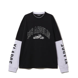 XLARGE - Maglia Motorcycle Layered Black - 201253011011 - BLACK