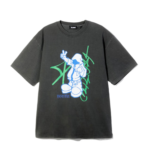XLARGE - T-Shirt Pigment Dyed Peace and Forune Black - 201253011015 - BLACK