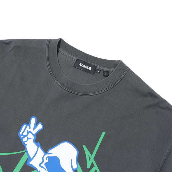 XLARGE - T-Shirt Pigment Dyed Peace and Forune Black - 201253011015 - BLACK