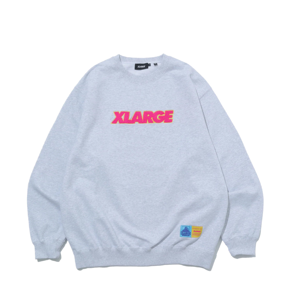 XLARGE - Felpa Standard Logo Crewneck Ash - 201253012001 - ASH