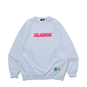 XLARGE - Felpa Standard Logo Crewneck Ash - 201253012001 - ASH