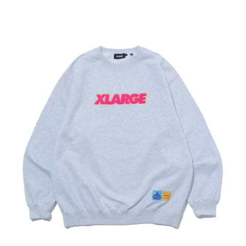 XLARGE - Felpa Standard Logo Crewneck Ash - 201253012001 - ASH