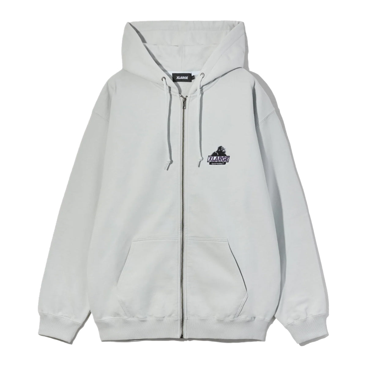 XLARGE - Felpa Slanted OG Zip Grey - 201253012011 - GREY