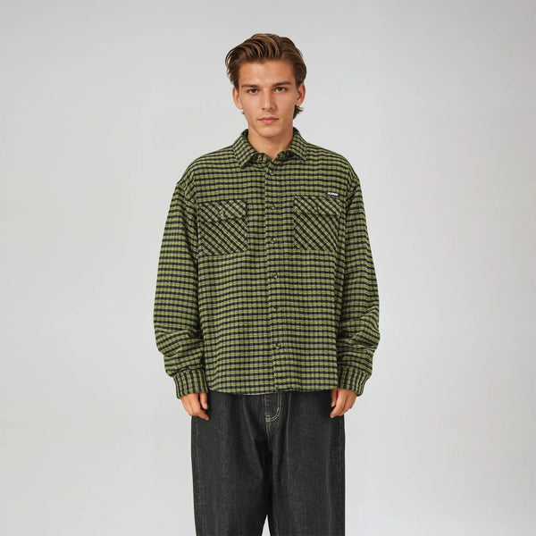 XLARGE - Camicia Plaid Black - 201253014001 - BLACK