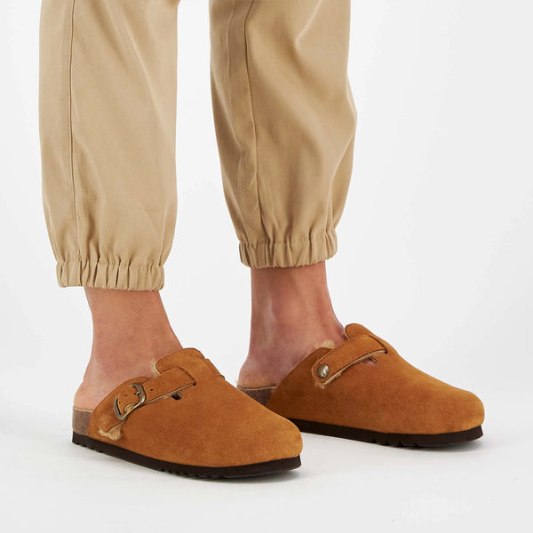 Scholl - Sabot Fae New Cognac - SL.F318101175 - COGNAC